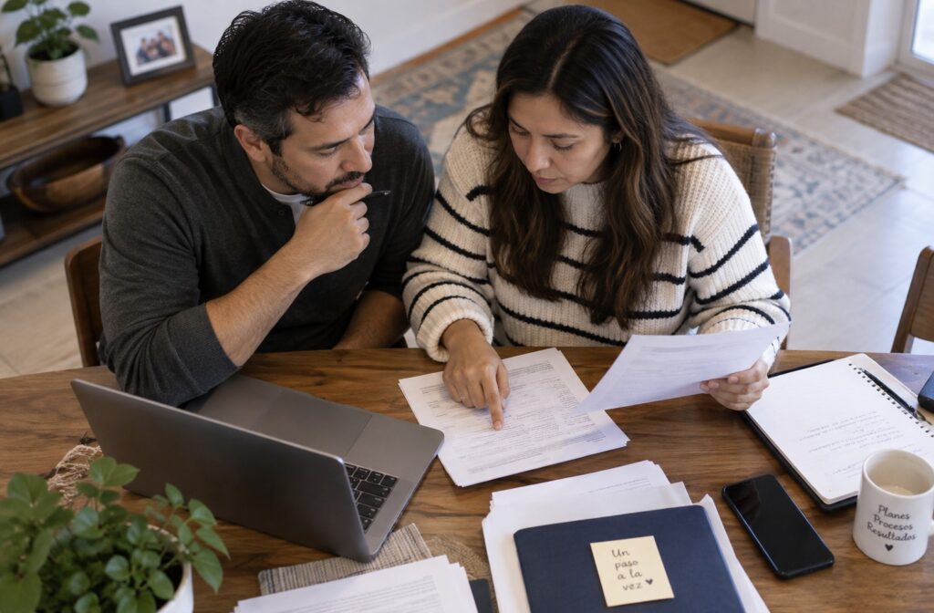 Renovación del permiso de trabajo: la extensión automática de 540 días y quién califica 4 Personas revisando si califican para la extensión automática del permiso de trabajo
