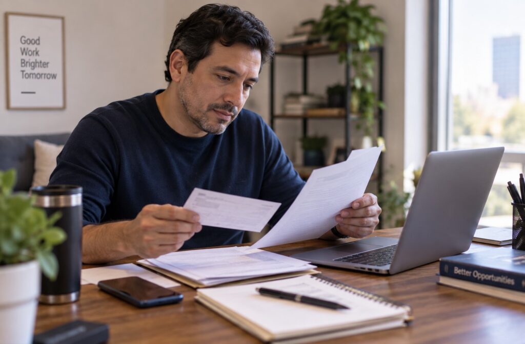 Renovación del permiso de trabajo: la extensión automática de 540 días y quién califica 3 Persona revisando si califica para la extensión automática del permiso de trabajo