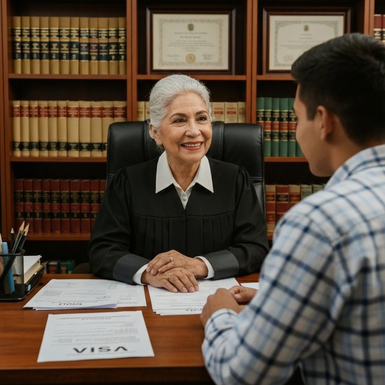 Últimas noticias de la Visa U: lo que está pasando ahora 1 Abogada asesorando a cliente Visa U