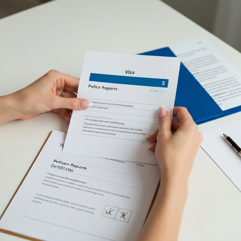 Ajuste de estatus por visa U manos con documentos
