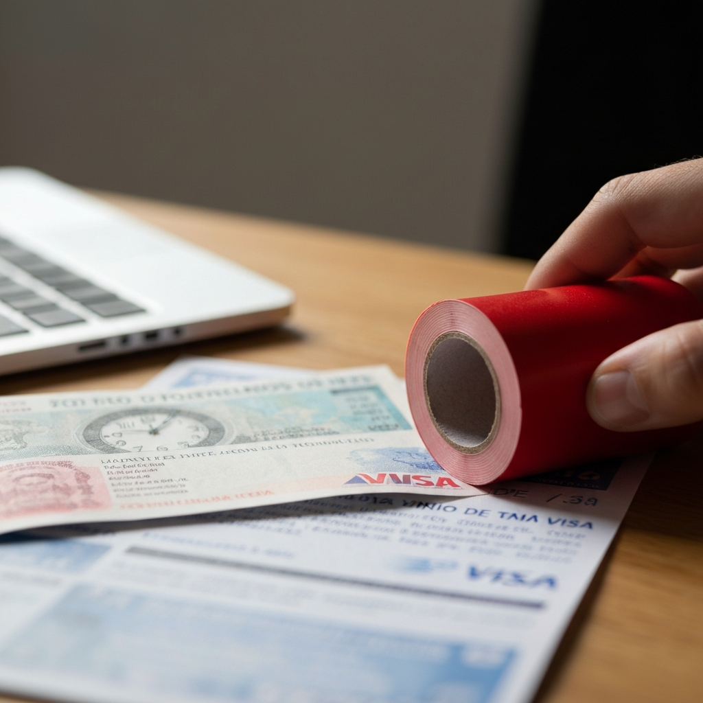 Escritorio con formularios y reloj