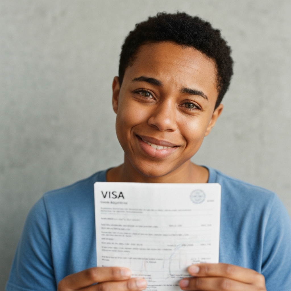 Descubre cómo la DV-2026 visa cambios de proceso pueden acelerar tu residencia en EE. UU. con reglas nuevas que transforman todo 1 Persona sosteniendo boletin de visa y documentos