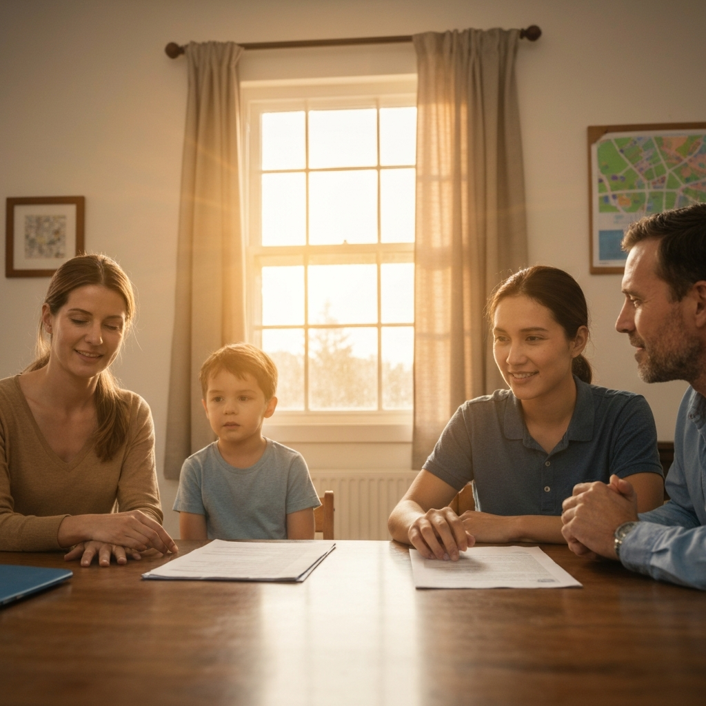 ¿Qué significa ser víctima de un delito en Estados Unidos y qué protecciones migratorias existen para los afectados? 3 Familia celebrando seguridad migratoria victimas de delitos