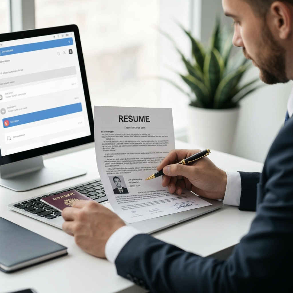 Endurecimiento de las visas H-1B y H-4: lo que debes saber para empresas y profesionales 2 Manos oficiales revisando documentos