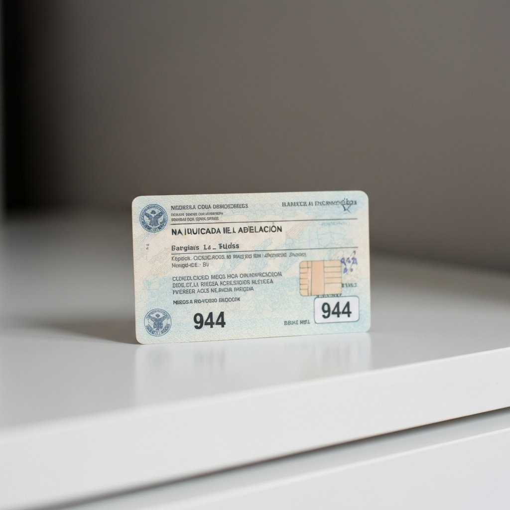 Balanza, documentos y tarjeta visa simbolizando ajuste de estatus.