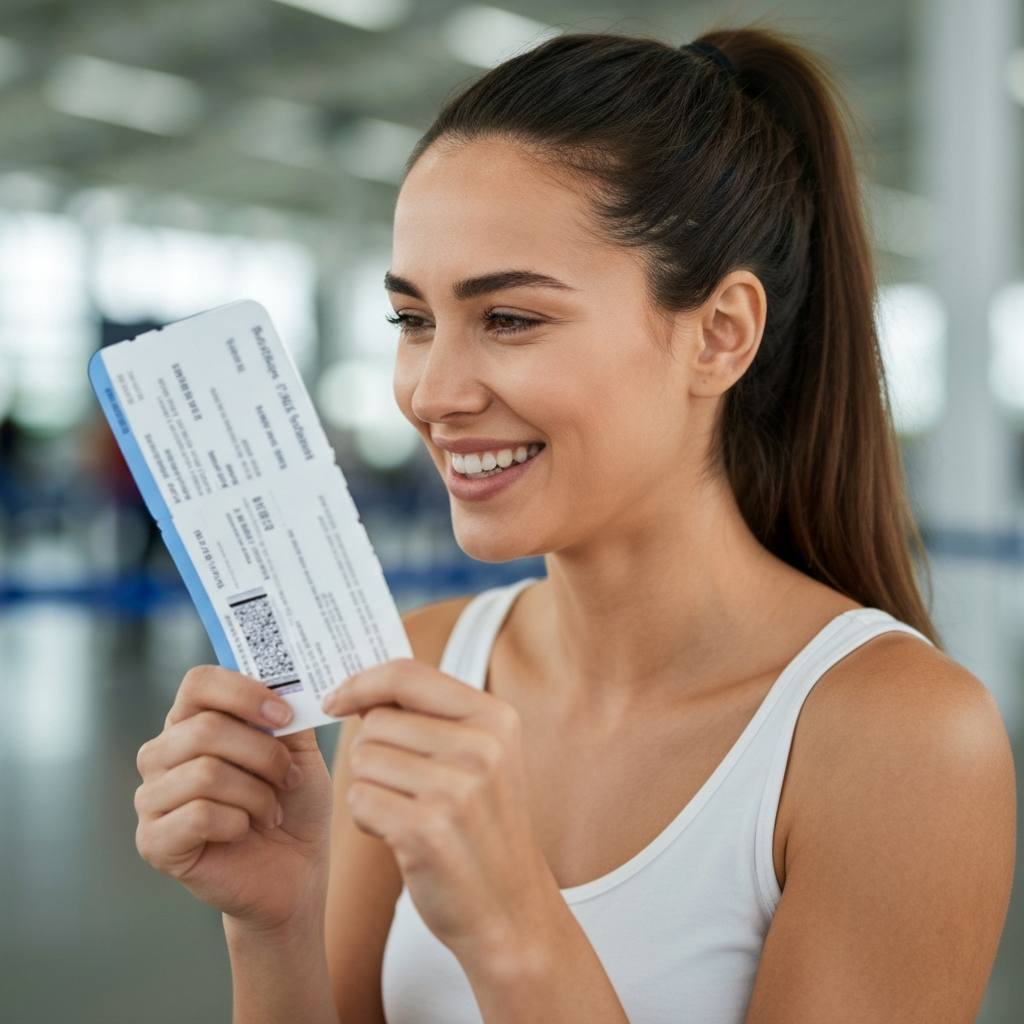 Global Entry regresa y acelera tus viajes en medio del cierre del DHS: lo que necesitas saber 1 Persona sonriente con documento y telefono