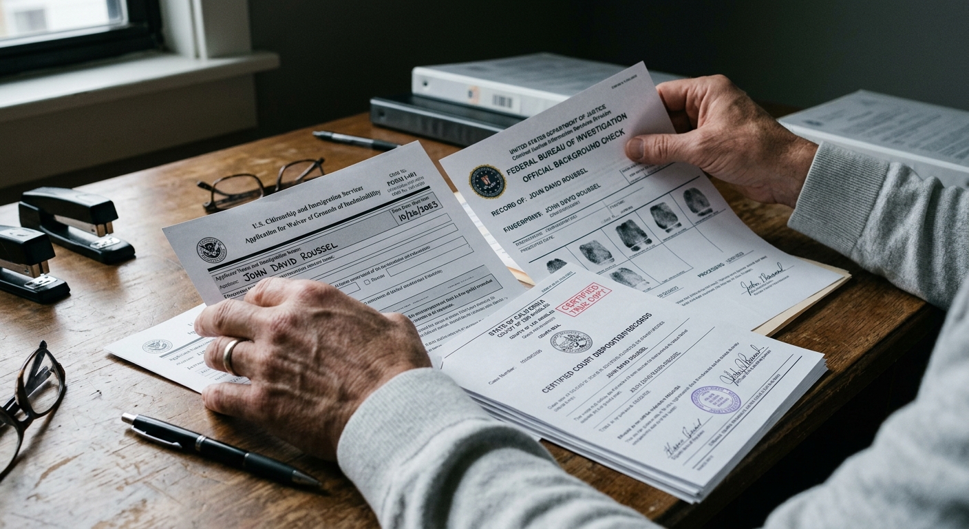 ¿Qué delitos no perdona inmigración en Estados Unidos? 2 Revisión del récord criminal y del Formulario I-601 para evaluar opciones de waiver migratorio.