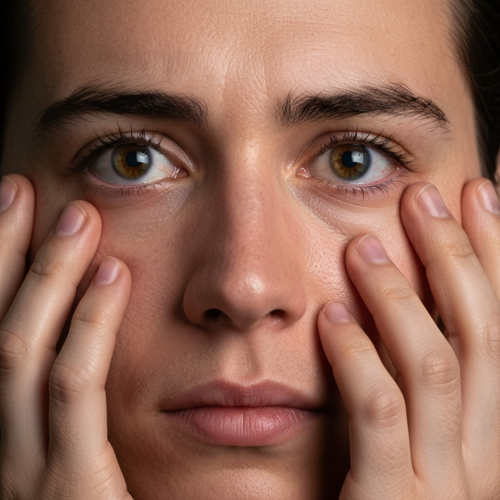 Lo que cambia con F2A: ya puedes presentar el ajuste de estatus para cónyuges e hijos sin esperar 1 Primer plano de ojos con alivio