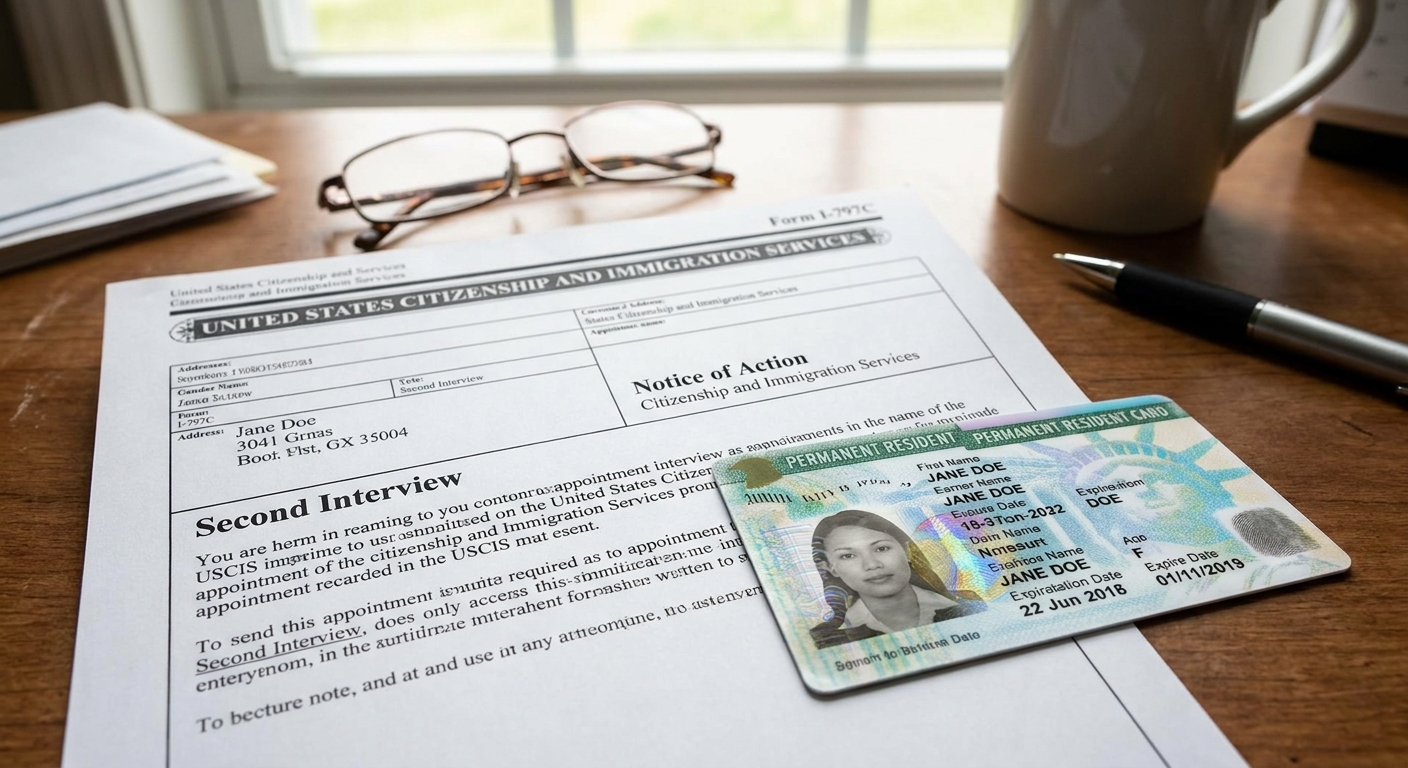Examen de ciudadanía americana 2025: las preguntas que debes saber según cuándo aplicaste 3 Notificación de USCIS para segunda oportunidad del examen de ciudadanía americana.