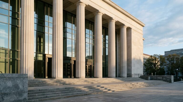 Abogado de Inmigración 46 Edificio judicial federal donde se debaten los arrestos de ICE sin orden para proteger derechos.