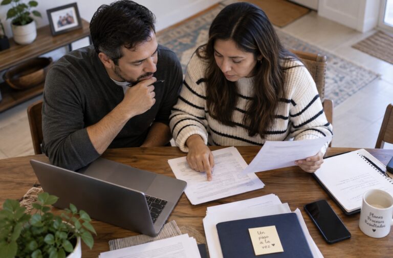 Personas revisando documentos para saber cómo pedir mi expediente de inmigración FOIA.