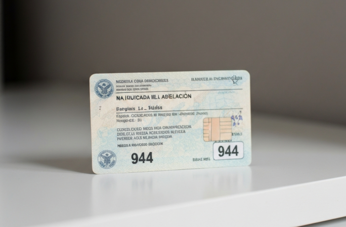Balanza, documentos y tarjeta visa simbolizando ajuste de estatus.