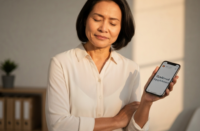 Persona calma esperando cita biometrica: Como pedir una cita para datos biometricos en migracion
